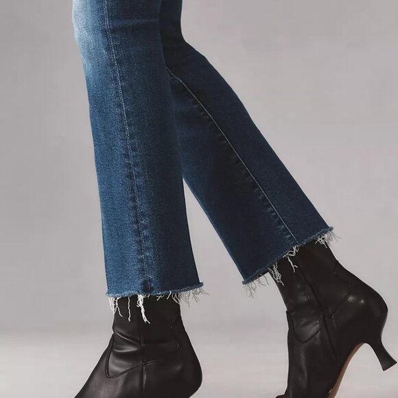 MOTHER The Hustler High-Rise Ankle-Fray Jeans In GRASPING AT STRAWS - Picture 4 of 11